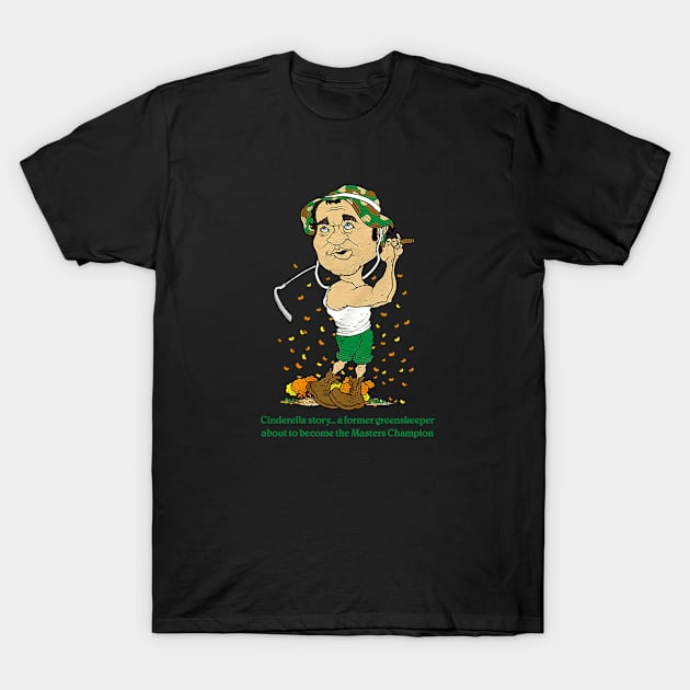 Carl Spackler Caddyshack Art Funny Golfer T-Shirt by Ahana Hilenz